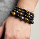 Black Hematite Tiger Eye Stone Beads Bracelet For Health And Protection