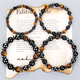 Black Hematite Tiger Eye Stone Beads Bracelet For Health And Protection