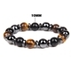 Black Hematite Tiger Eye Stone Beads Bracelet For Health And Protection