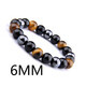 Black Hematite Tiger Eye Stone Beads Bracelet For Health And Protection