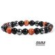 Black Hematite Tiger Eye Stone Beads Bracelet For Health And Protection