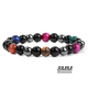 Black Hematite Tiger Eye Stone Beads Bracelet For Health And Protection