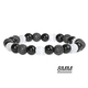 Black Hematite Tiger Eye Stone Beads Bracelet For Health And Protection