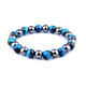 Black Hematite Tiger Eye Stone Beads Bracelet For Health And Protection