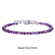 Natural Amethyst Chipped Stone Braided Bracelet – Adjustable Healing Jewelry For Women