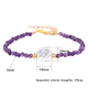 Natural Amethyst Chipped Stone Braided Bracelet – Adjustable Healing Jewelry For Women
