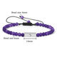 Natural Amethyst Chipped Stone Braided Bracelet – Adjustable Healing Jewelry For Women