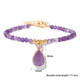 Natural Amethyst Chipped Stone Braided Bracelet – Adjustable Healing Jewelry For Women