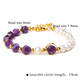 Natural Amethyst Chipped Stone Braided Bracelet – Adjustable Healing Jewelry For Women
