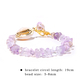 Natural Amethyst Chipped Stone Braided Bracelet – Adjustable Healing Jewelry For Women