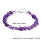 Natural Amethyst Chipped Stone Braided Bracelet – Adjustable Healing Jewelry For Women