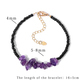 Natural Amethyst Chipped Stone Braided Bracelet – Adjustable Healing Jewelry For Women