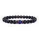 Volcanic Stone Lava Wooden Beads Bracelet 8Mm Tibetan Buddha Wrist Chain