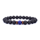 Volcanic Stone Lava Wooden Beads Bracelet 8Mm Tibetan Buddha Wrist Chain