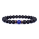 Volcanic Stone Lava Wooden Beads Bracelet 8Mm Tibetan Buddha Wrist Chain