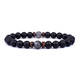 Volcanic Stone Lava Wooden Beads Bracelet 8Mm Tibetan Buddha Wrist Chain