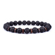 Volcanic Stone Lava Wooden Beads Bracelet 8Mm Tibetan Buddha Wrist Chain