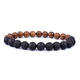 Volcanic Stone Lava Wooden Beads Bracelet 8Mm Tibetan Buddha Wrist Chain