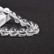 Clear Quartz Crystal Bracelet – White Healing Energy Stone Beads Yoga Jewelry