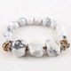 Natural Stone Bead Stretch Bracelet For Women