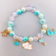 children beads bracelets  elephant rabbit cartoon pendant beads bracelets christmas presents fashion kids jewelry