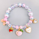children beads bracelets  elephant rabbit cartoon pendant beads bracelets christmas presents fashion kids jewelry