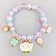 children beads bracelets  elephant rabbit cartoon pendant beads bracelets christmas presents fashion kids jewelry