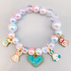 children beads bracelets  elephant rabbit cartoon pendant beads bracelets christmas presents fashion kids jewelry