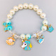 children beads bracelets  elephant rabbit cartoon pendant beads bracelets christmas presents fashion kids jewelry