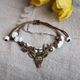 Ceramic Little Fawn Bracelet Handmade Retro Art Jewelry For Women
