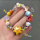 fashion color love drop oil enamel bracelet female ins new design cute heart candy color bracelet gifts