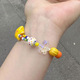 fashion color love drop oil enamel bracelet female ins new design cute heart candy color bracelet gifts
