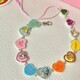 fashion color love drop oil enamel bracelet female ins new design cute heart candy color bracelet gifts