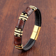 natural stone,tiger eye bracelet,black leather rope chain,men bracelet,stainless steel bracelet,women fashion jewelry,e