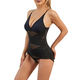 Women's Sculpting Bodysuit Cross Compression Shapewear Over Bust Deep V