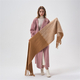 Langer Color Blocking Imitation Cashmere Schal mit Quasten