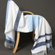luxury brand autumn wrap scarves winter warm foulard bandana female blanket cashmere plaid scarf men's thick fringe large shawls