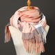 luxury brand autumn wrap scarves winter warm foulard bandana female blanket cashmere plaid scarf men's thick fringe large shawls