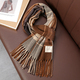 Thick Cashmere Plaid Scarf With Tassels - Winter Fashion Shawl & Wrap