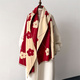 Floral Cashmere Women’S Winter Scarf Shawl Wrap Pashmina