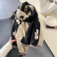 Floral Cashmere Women’S Winter Scarf Shawl Wrap Pashmina