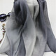 Solid Gradient Silk Scarf Thin Shawls And Wrap Long