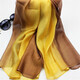 Solid Gradient Silk Scarf Thin Shawls And Wrap Long