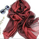 Solid Gradient Silk Scarf Thin Shawls And Wrap Long