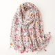 designer brand women scarf bohemia print lady shawls cotton feeling soft oversize hijabs neck headband tassel foulard