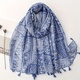 designer brand women scarf bohemia print lady shawls cotton feeling soft oversize hijabs neck headband tassel foulard