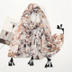 Soft Linen Cotton Leopard Print Tassel Scarf Shawl