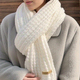 Thick Knitted Cashmere Scarf For Women Winter Warm Korean Style Neck Tie Bandana