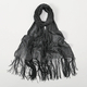 Bright Silk Sunscreen Shawl With Gold Silver Shiny Lace Tassel