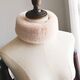 Faux Fur Neck Warmer Coat Collar - Wool Fleece Scarf For Women